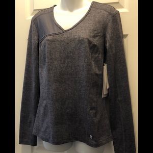 Spyder Gray Activewear Long sleeve Top Size M